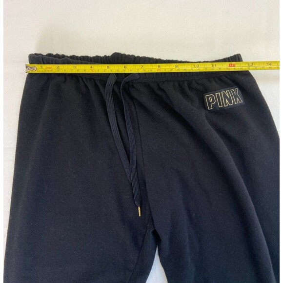 Victoria's Secret PINK Black Women's XS Jogger Sweatpants Drawstring Athleisure - Picture 5 of 8